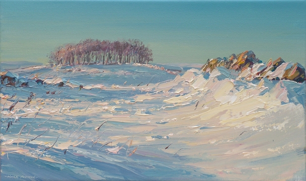 Mark Preston - sunlit snowdrifts, johnson's knoll